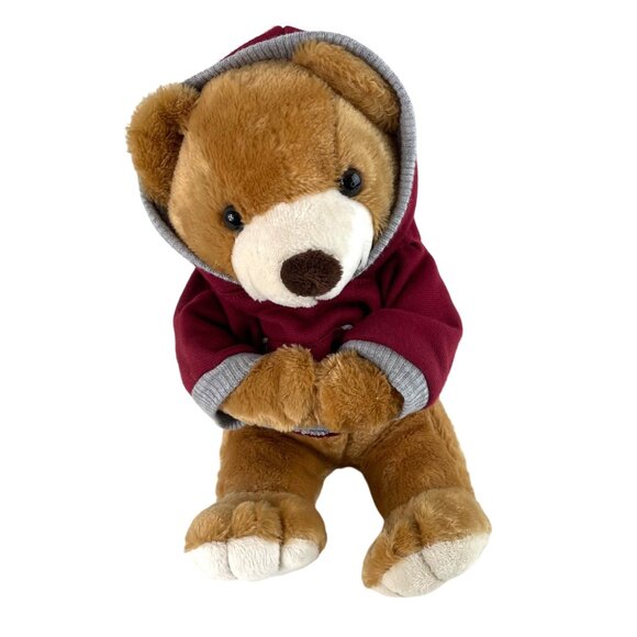 Dan Dee Collectors Choice Brown Teddy Bear w/Magnetic Hands Hooded Sweatshirt - Picture 3 of 10
